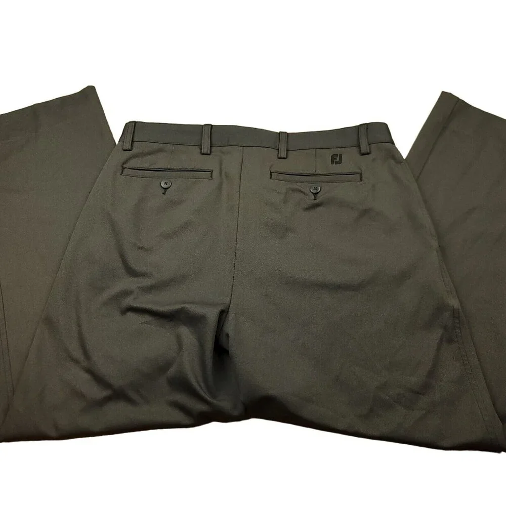 FootJoy Mens 34 x 30 Golf Pants Athletic‎ Fit Gray Trousers Stretch